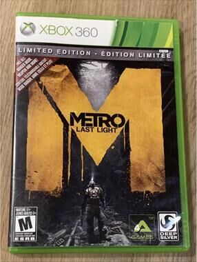 Metro Last Light Xbox Limited ED 360 2013 CIB Complete Tested w/ FR EN Manuals